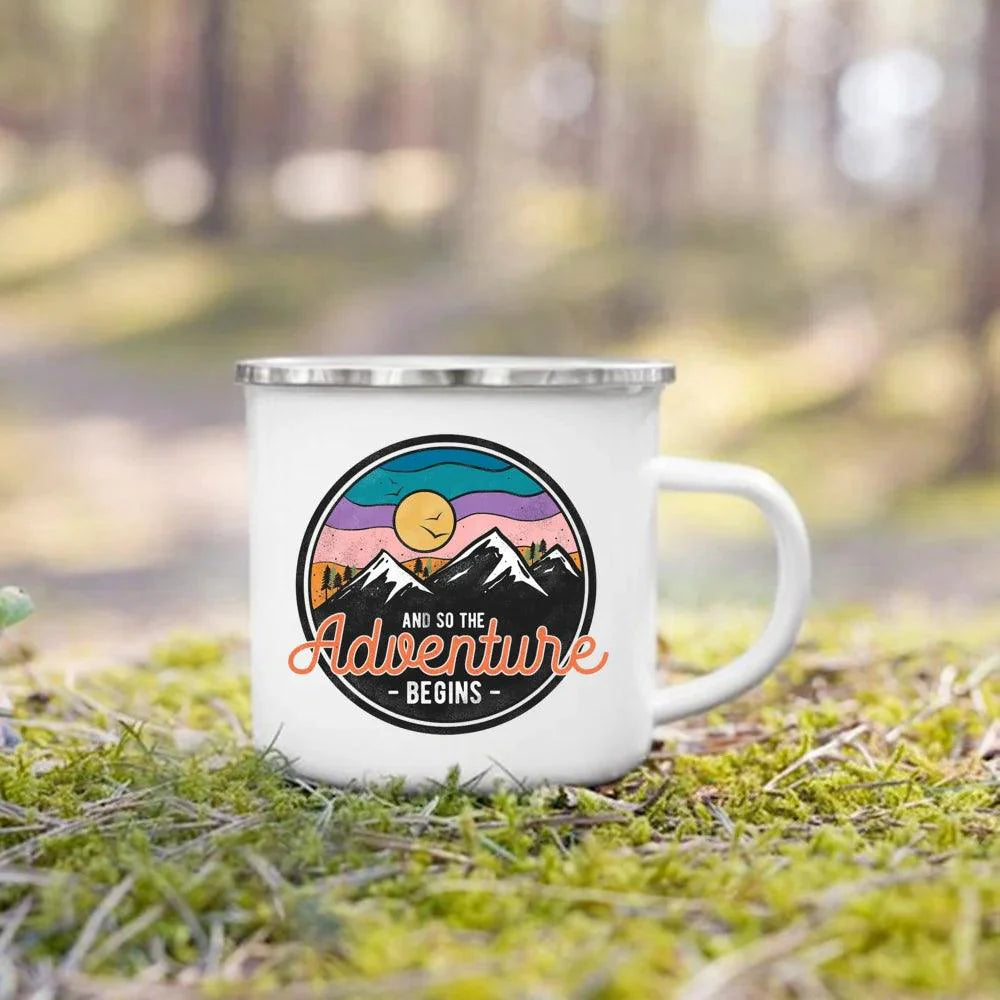 Nature's Adventure Enamel Mug: The Essential Companion for Outdoor Lovers