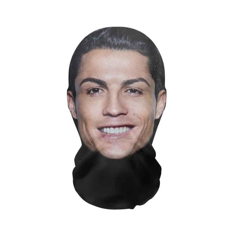 3D Printed Mask Elastic Mesh Full Face Mask for Men Women Cosplay Headwear Novelty Supplies Tricky Hood Party Cosplay Props