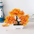 Artificial Plastic Plants Bonsai Small Tree Pot Potted Flower Garden Fake Plant Arrangement Ornaments Room Home Table Decoration