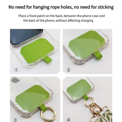 Universal Adjustable Mobile Phone Lanyard for Women Crossbody Single Shoulder Neck Strap Pearl Pendant Hanging Anti Loss Rope