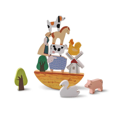 Wooden Farm Animal Montessori Set