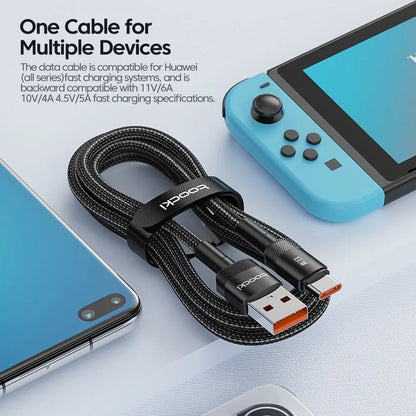 USB Type A to USB C Cable 100W/6A PD Fast Charging Charging Wire for Laptop Macbook Xiaomi Samsung USBC Type C Cable 2 Meters