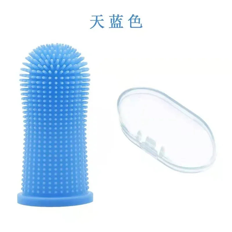 Dog Super Soft Pet Finger Toothbrush Teeth Cleaning
