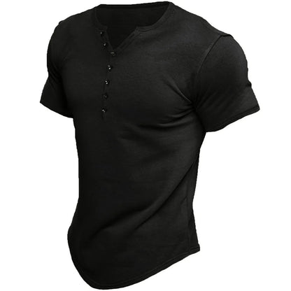 Rivaro Classic Henley Shirt for Men – Stylish Casual Wear