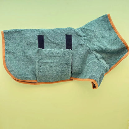 Quick-Dry Absorbent Dog Bathrobe & Towel