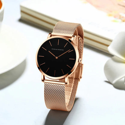 Women Watch Quartz Movement 36mm Waterproof Minimalist Style