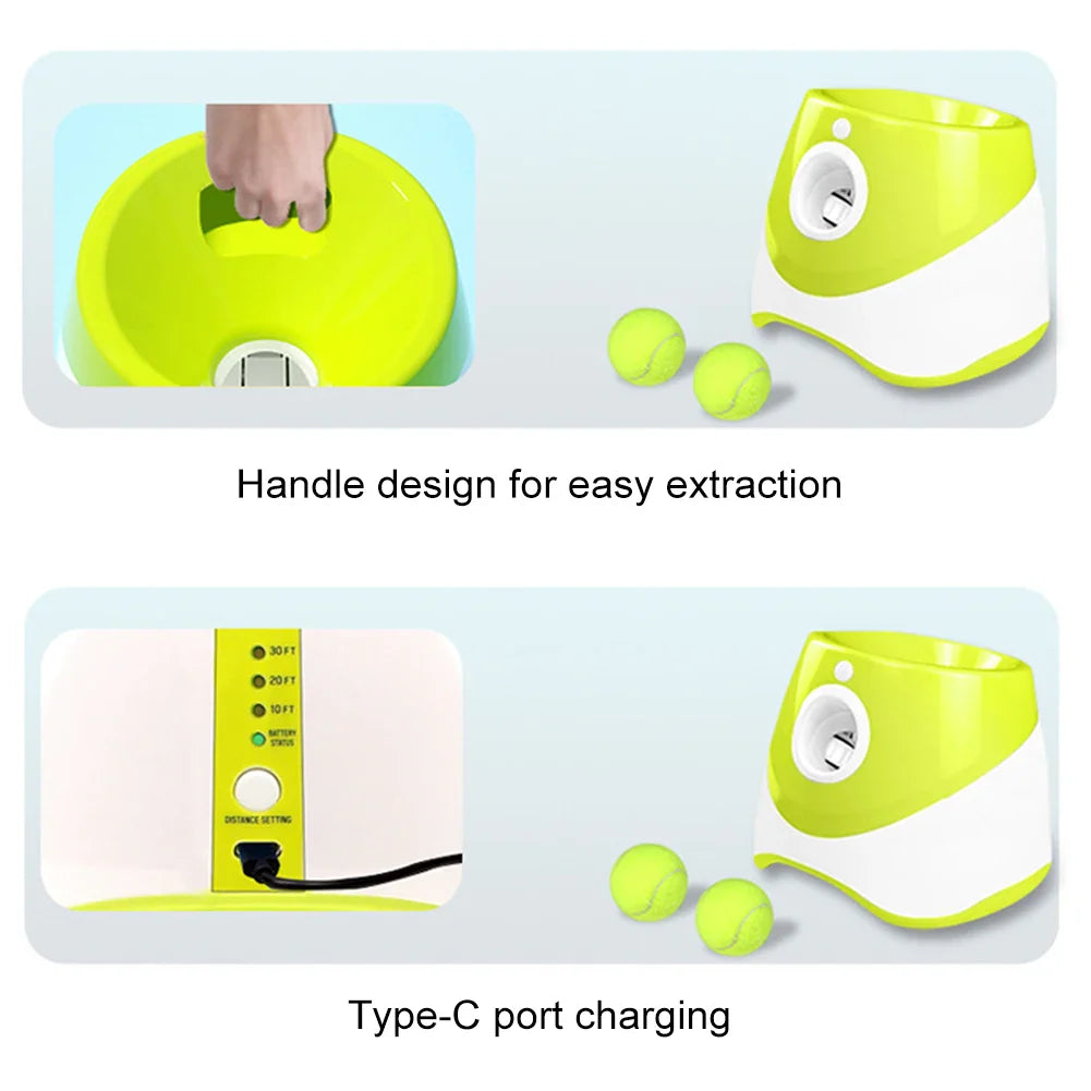 Automatic Dog Ball Launcher Automatic Pet Dogs Chase Toy Ball Launcher Dog Toy Dog Tennis Automatic Launcher Pet Interactive Toy