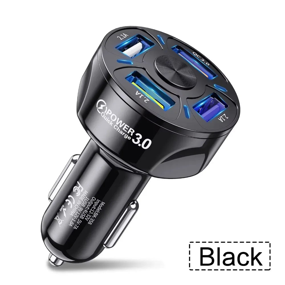 High Quality 3.1A Dual USB Car Charger 2 Port LCD Display Voltmeter 12-24V Cigarette Lighter Socket Car Charger Adapter