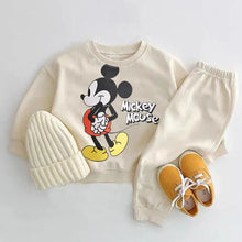 Mickey Mouse Print Hoodie & Trousers Set