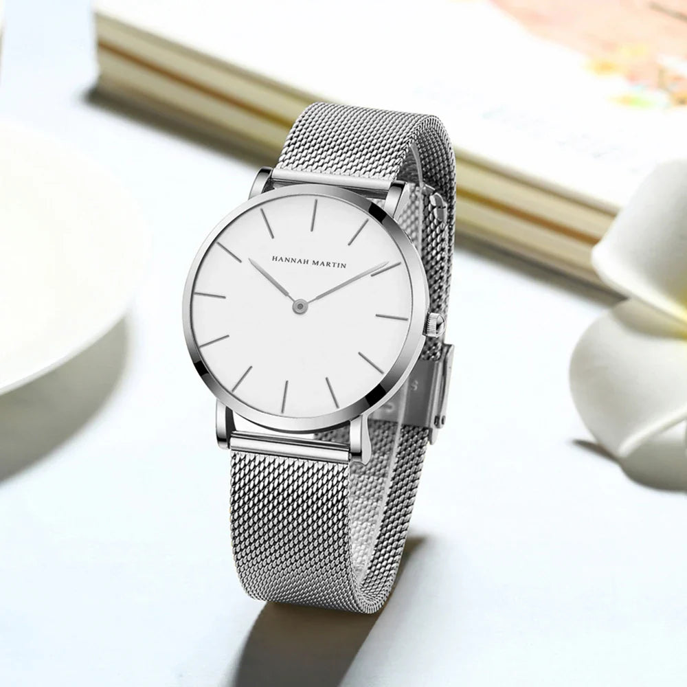 Women Watch Quartz Movement 36mm Waterproof Minimalist Style