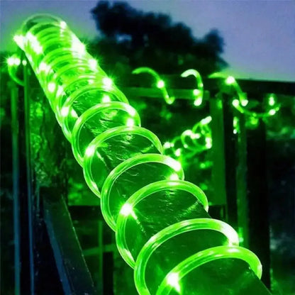 Solar Tube Rope LED Light – Outdoor Garden Christmas Decoration Garland