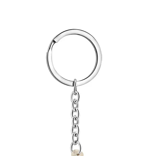 Elephant Statue Keychain - 1 x 1.5 Inches | Elephant Figurine Key Holder/ Wooden Key Ring for Bike