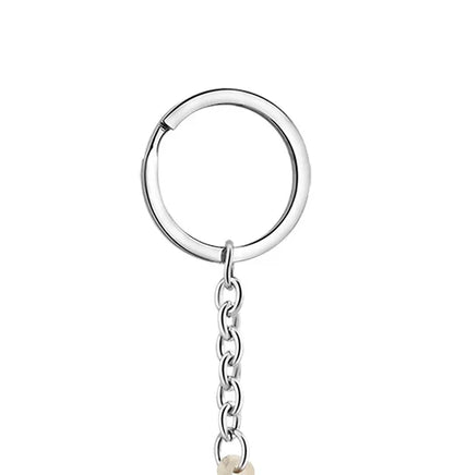 Elephant Statue Keychain - 1 x 1.5 Inches | Elephant Figurine Key Holder/ Wooden Key Ring for Bike