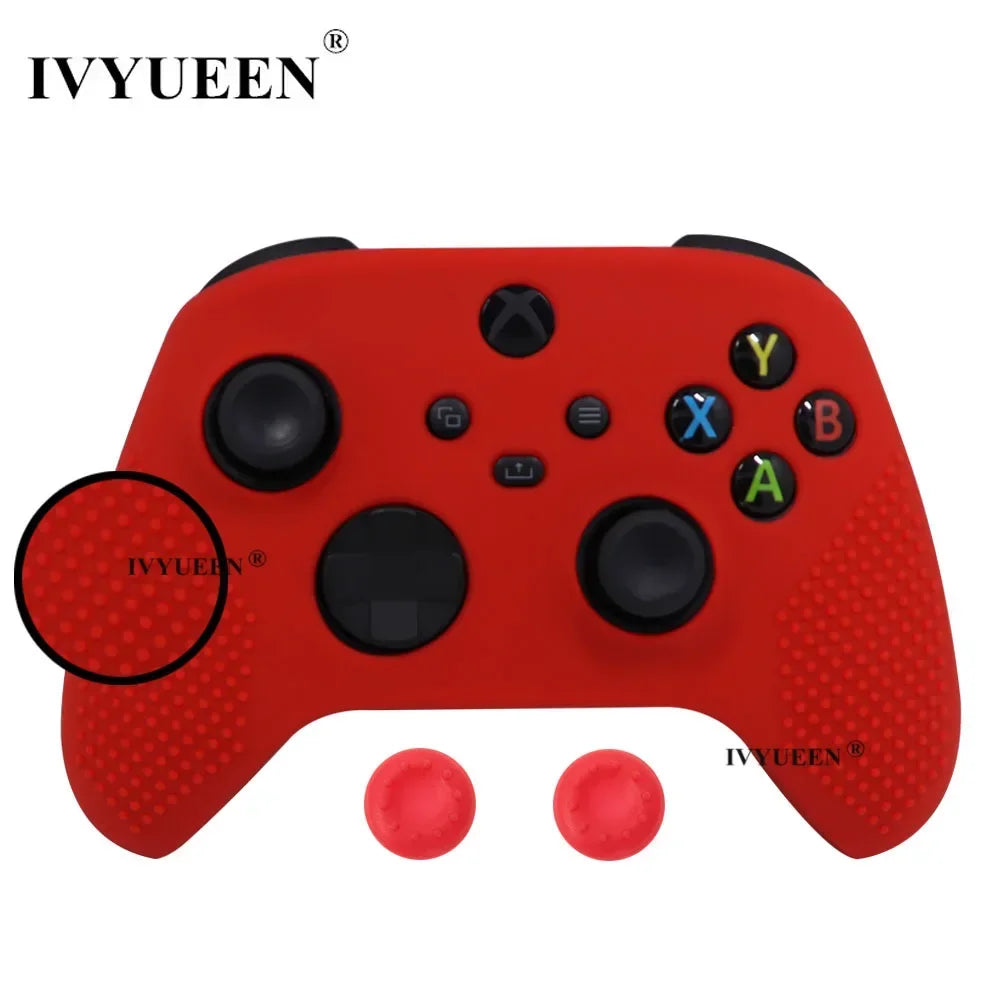 IVYUEEN MixColor Protective Silicone Skin for XBox Series S X XSS XSX Controller ThumbStick Grip Caps Gamepad Protector Cover