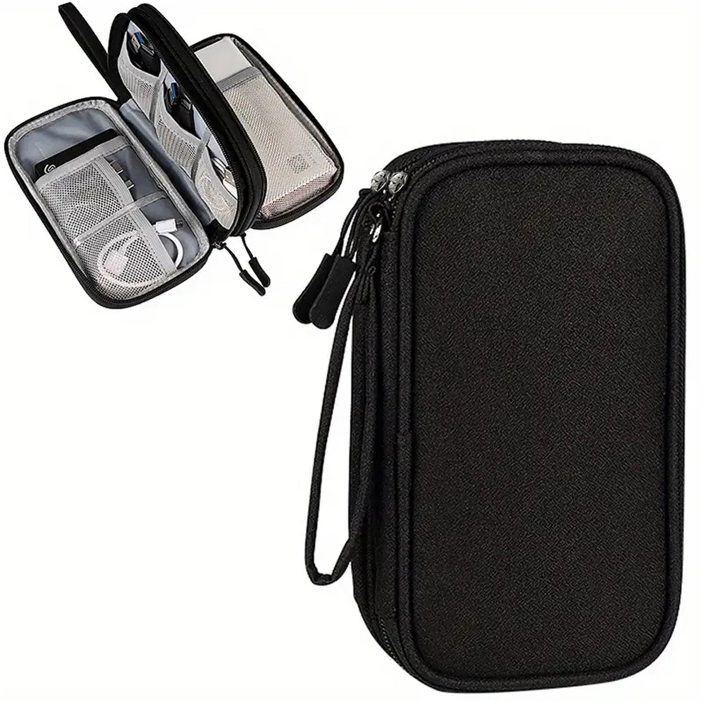 New Flat Digital Multifunctional Portable Travel Data Cable Storage Bag