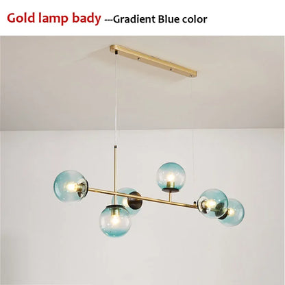 Floating Glass Ball Hanging Light for Dining & Kitchen