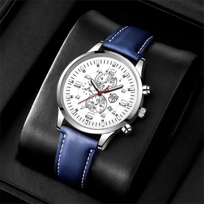 Mesh Strap Calendar Quartz Simple Casual All-match Men's Watch