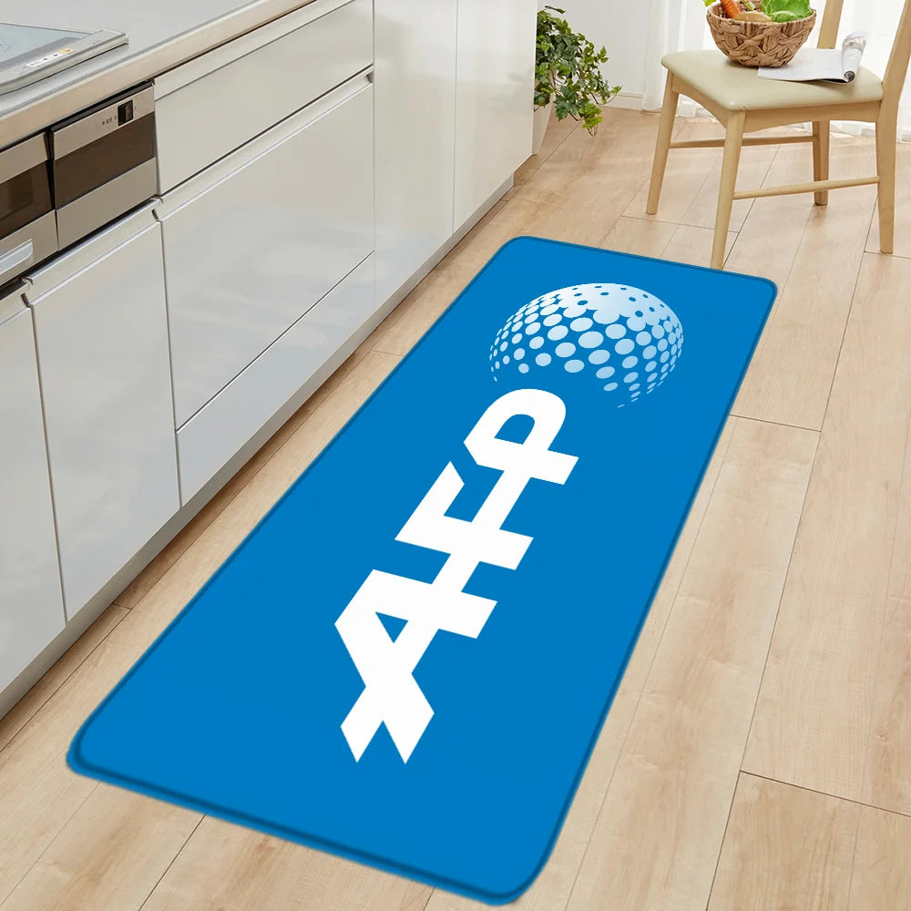 Christmas Kitchen Mats Entrance Doormat Decor Winter Xmas Hallway Balcony Rugs Bath Non-slip Foot Pad Christmas Decorations
