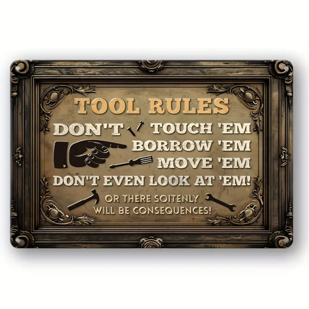 Vintage Metal Tin Poster BBQ Beer Bar Retro Metal Tin Signs Posters Plate Wall Decor for Bar Restaurant Cafe Clubs Retro Plaque
