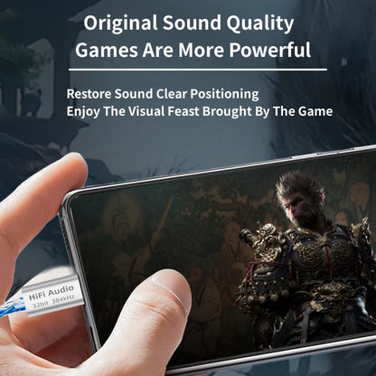 DAC Cable USB Type C to 3.5mm Jack HiFi Audio Amp Adapter Wired Earphone for KZ Earplugs iPhone16/15 Samsung Xiaomi Huawei iPad