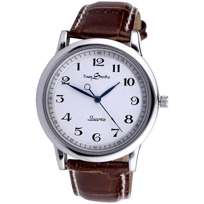 Lovers’ Quartz Watch  Reverse Anticlockwise Direction Oil Pressure Dial Waterproof Reverse Leather Lovers’ Watches