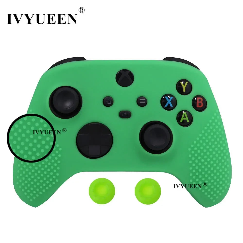 IVYUEEN MixColor Protective Silicone Skin for XBox Series S X XSS XSX Controller ThumbStick Grip Caps Gamepad Protector Cover