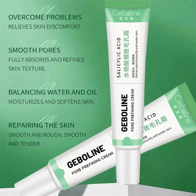 Salicylic Acid Pore Shrinking Cream – Quick Blackhead Removal & Skin Tightening for Smooth, Radiant Skin