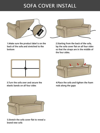 Luxury Textured Stretch Sofa Cover