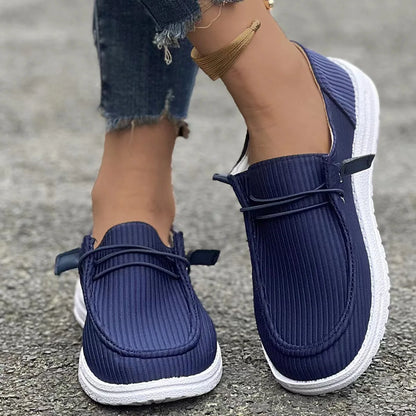 Round Toe Canvas Sneakers