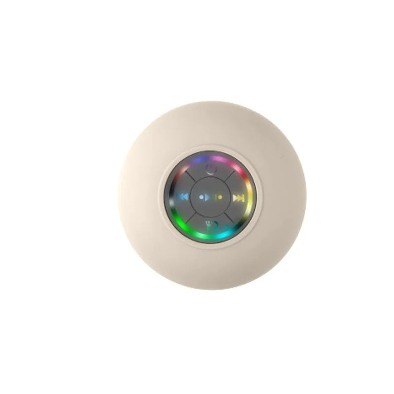 VIKEFON Portable Bluetooth Audio Ipx4 Waterproof Led Lights Bathroom Outdoor Large Suction Cup Can Be Adsorbed Wall Speaker