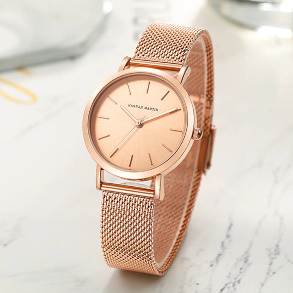 Women Watch Quartz Movement 36mm Waterproof Minimalist Style
