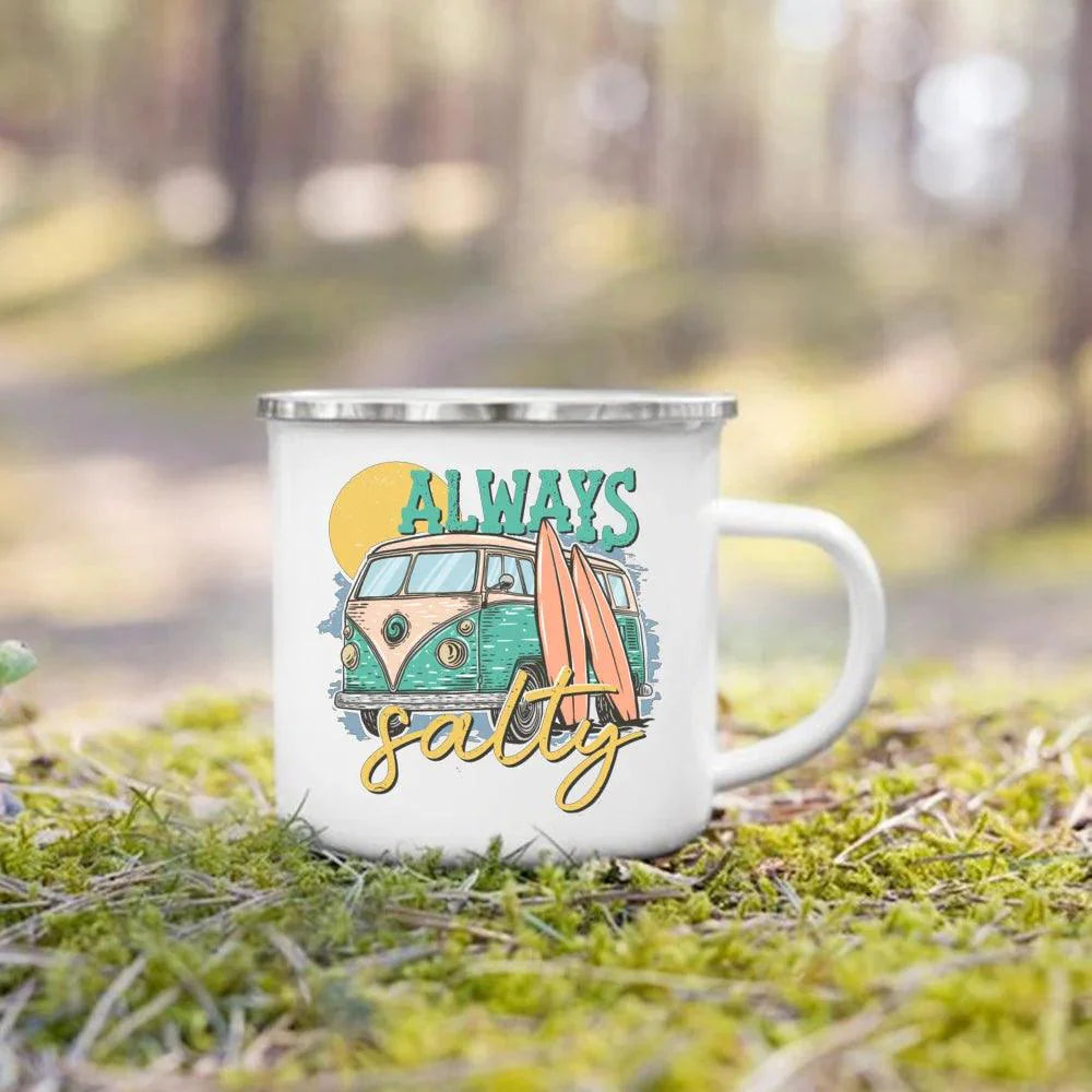Nature's Adventure Enamel Mug: The Essential Companion for Outdoor Lovers