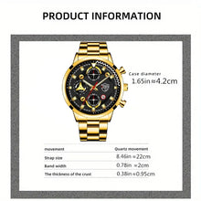 Men Watch Bracelet Necklace Set Gift