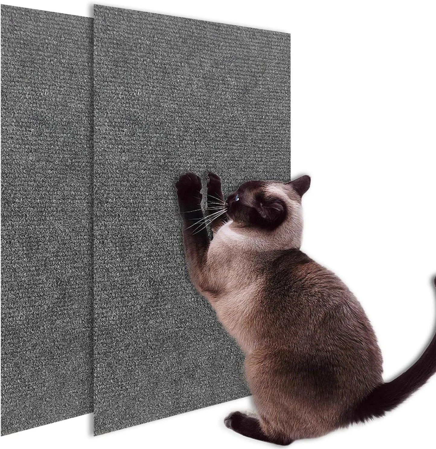 Self-Adhesive Cat Scratch Protector – Trimmable Carpet Mat for Sofa and Wall, Anti-Scratch Furniture Guard