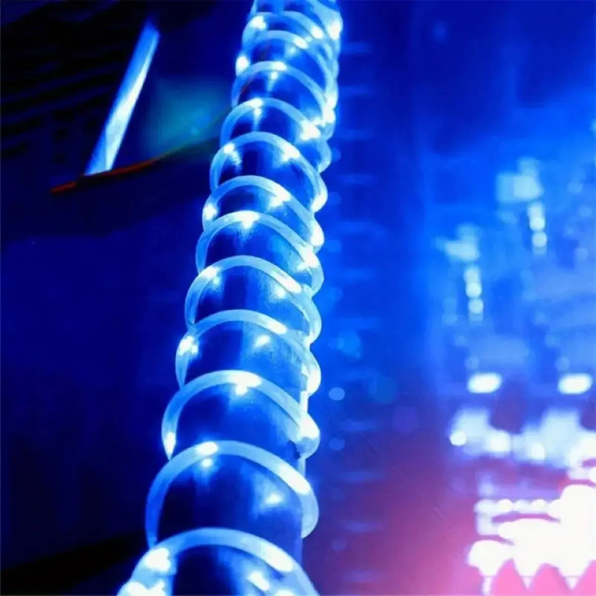 Solar Tube Rope LED Light – Outdoor Garden Christmas Decoration Garland