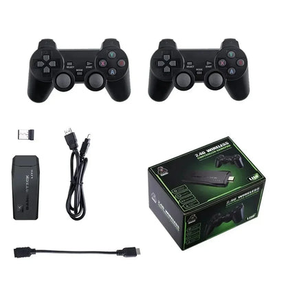 M8 4K HD Game Console 64GB – 20,000+ Games, PS1 & GBA, Wireless Controllers