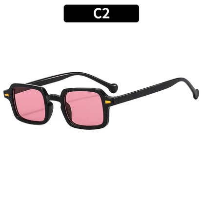 Luxurious Rectangle Sunglasses for Men and Women, UV400 Anti-Glare