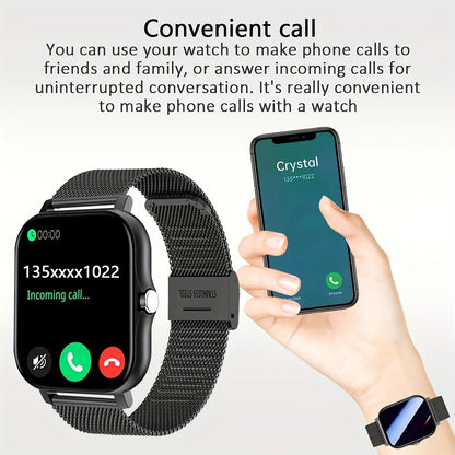 Smartwatch1.83 inch Voice Assistant  Bluetooth Call Sports Fitness Hot Selling Smartwatch Men Women For Android iOS 2024 New