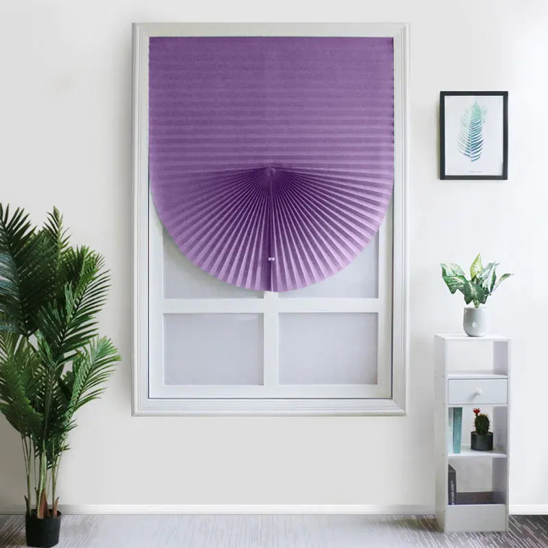 1Pc Self-adhesive Pleated Blinds Bathroom Balcony Shades Half Blackout Windows Curtains for Bedroom Living Room Balcony