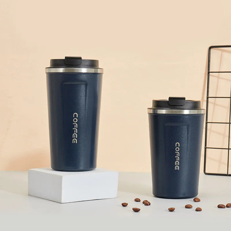 380/510ML Travel Stainless Steel Coffee Cup Thermal Mug Leak-Proof Thermos Bottle Tea Coffee Mug Vacuum Flask Insulated Cups Hot