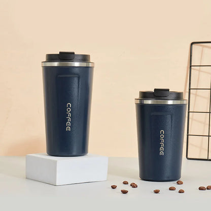 380/510ML Travel Stainless Steel Coffee Cup Thermal Mug Leak-Proof Thermos Bottle Tea Coffee Mug Vacuum Flask Insulated Cups Hot