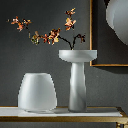 Lumière Frosted Glass Vase