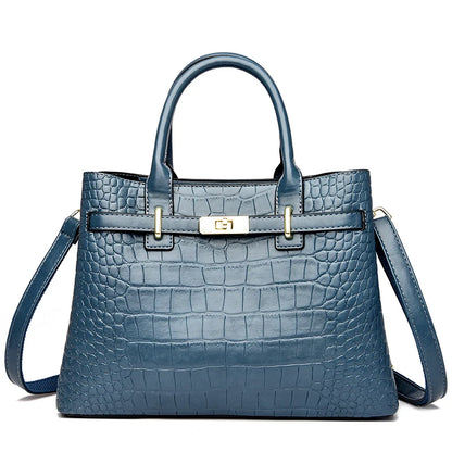 Women Leather 3 Layer Bag