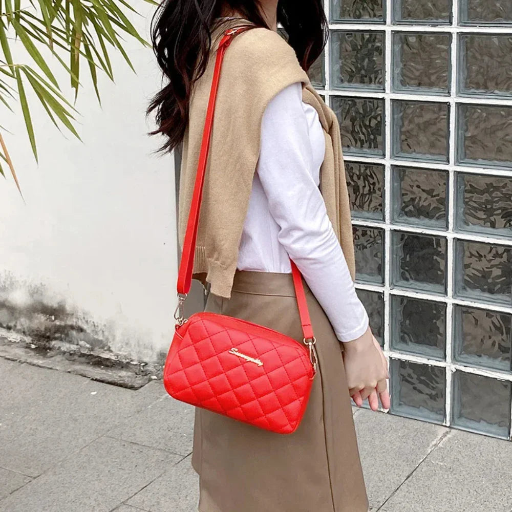 Tassel Small Messenger Bag for Women – Trendy Lingge Embroidery Camera Shoulder Bag