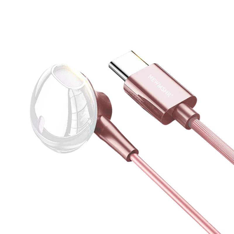 9D Stereo Type C&3.5mm Gaming Headsets Wired Earphones In-ear Headphones HiFi Bass Earphones for Samsung Earbud In Mic Handsfree