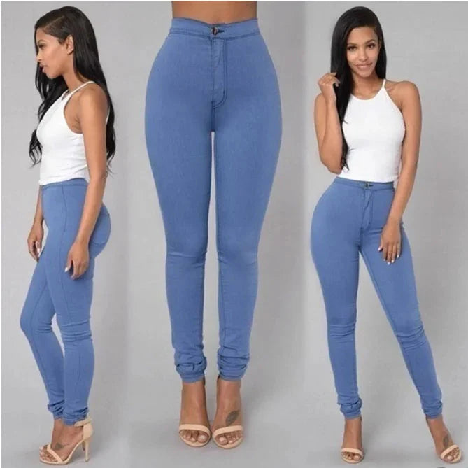 High-Waist Stretch Jeans
