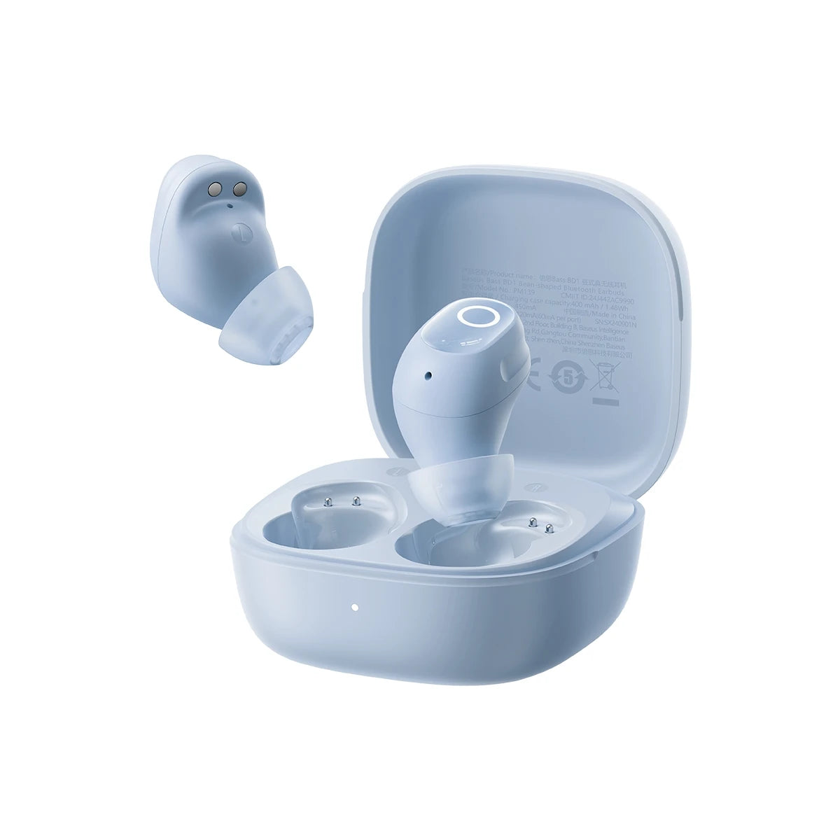 Baseus Bass BD1 Wireless Earphones Bluetooth 5.4 Mini Bean Earbuds 38H Playtime IP55 Waterproof Sports Headphones