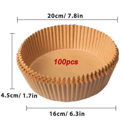 Globetrek° AirFryer Liner: Disposable Paper Liner for Air Fryer