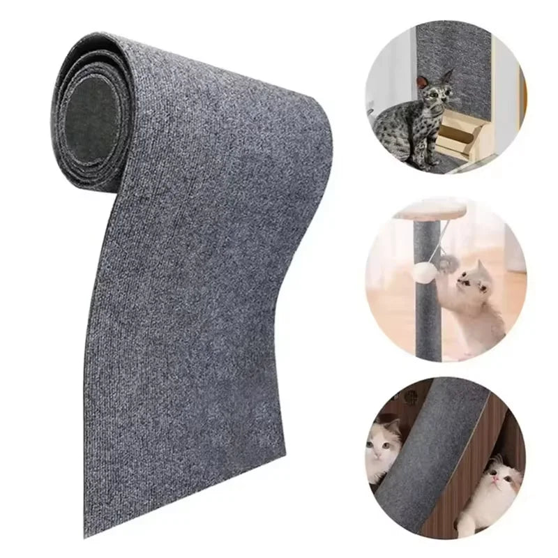 Self adhesive furniture protector for cats preventing couch scratches