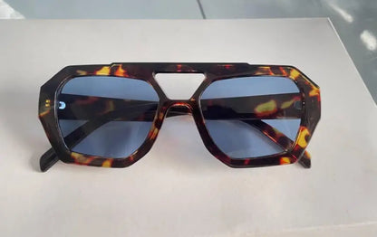 Womans Big Frame Sunglasses Summer Sunshade Beach Vacation Leopard Sunglasses